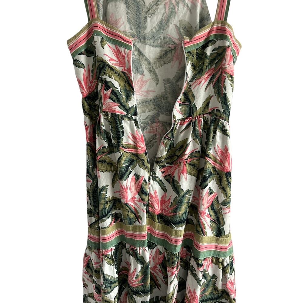 Anne Taylor Loft Women’s Size 0 Linen Blend Paradise Tiered Maxi Dress - Picture 5 of 8